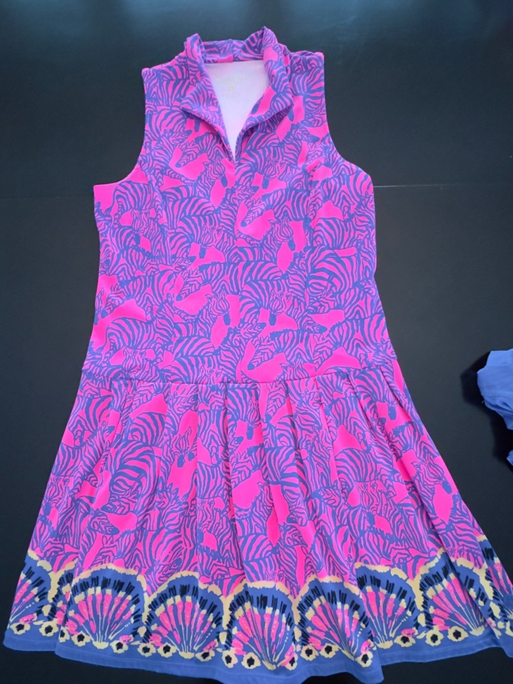 LIlly Pulitzer FEDERICA 👗 UPF 50+, PASSION FRUIT PINK LIL WILD NIGHTS. SZ SMALL - Picture 4 of 10